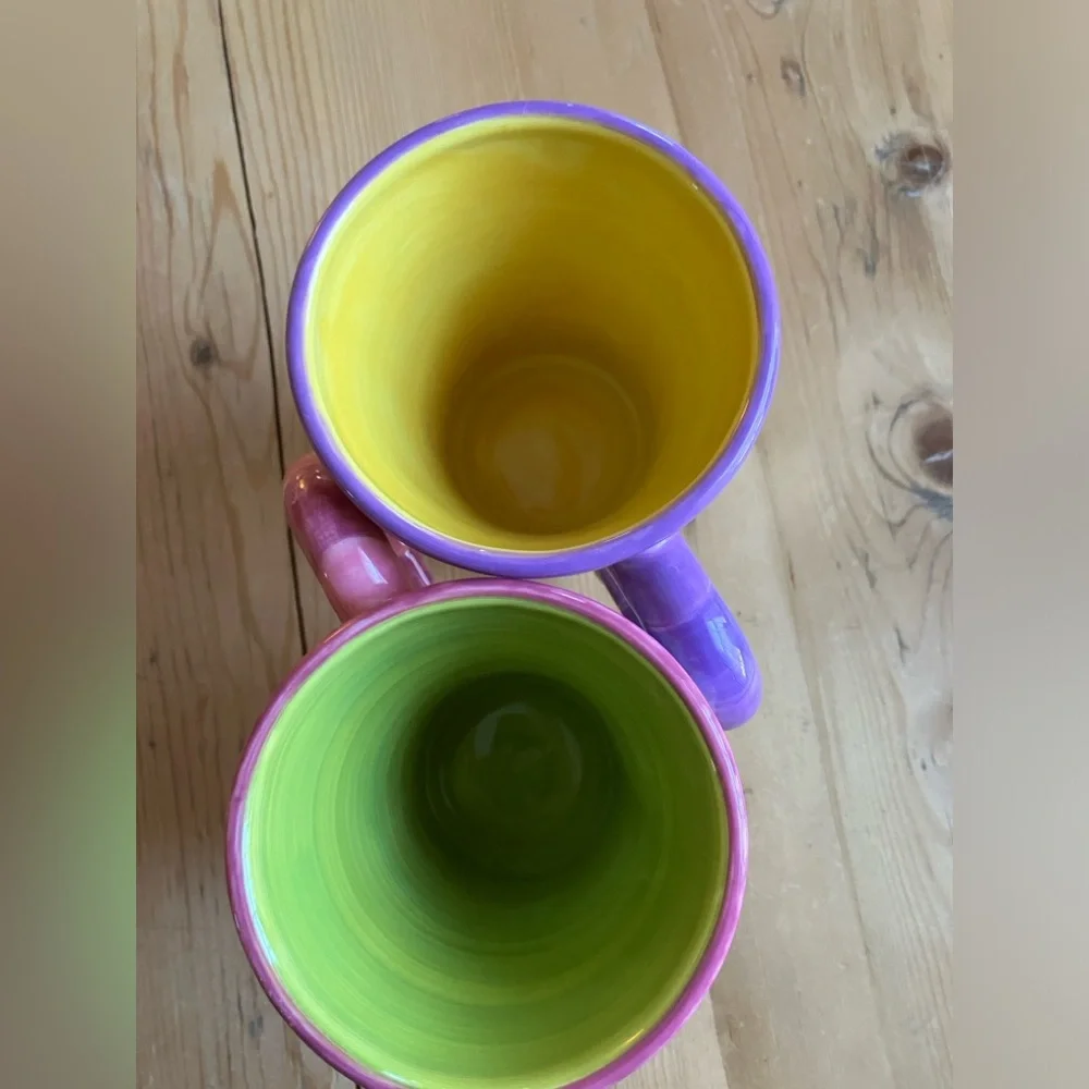 2/$30 Department 56 2 Mugs Burst of Spring by Jane Davies
